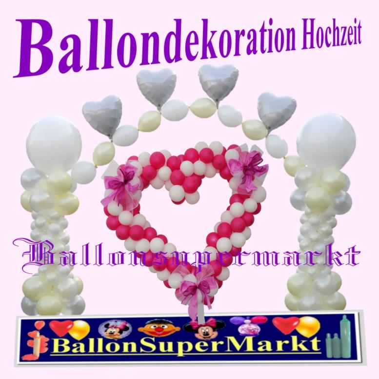 Deko-Luftballons, Ballondekoration Hochzeit