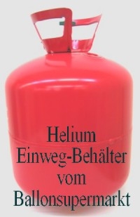 Helium-Einwegflasche