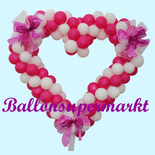 Ballondekoration-Hochzeit-Herzdekoration-Herz-aus-Ballons