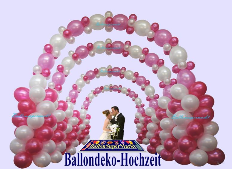 Himmlische Ballondekoration zur Hochzeit, heiraten unter Ballongirlanden