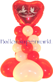 alles Gute zur Hochzeit, Ballondekoration, Tischdeko Hochzeit mit Ballons