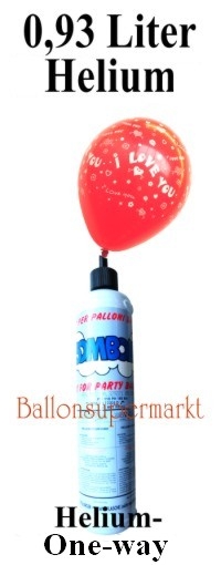 small bottle with heliumgas for wedding balloons